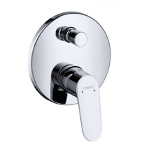 Смеситель для ванны Hansgrohe Focus однорычажный встраиваемый внешняя часть хром 31945000