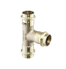 Тройник Viega Sanpress 22x15x22 мм бронза 2218 109165