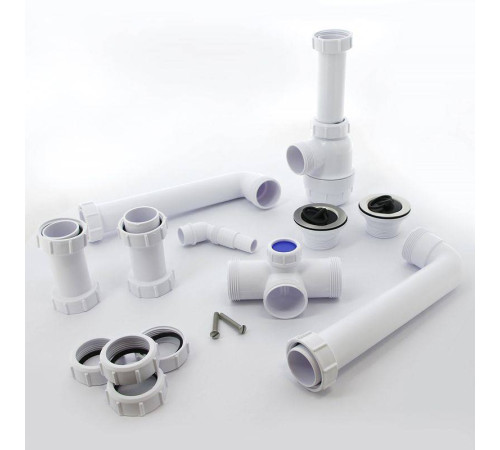 Сифон McAlpine бутылочный 1 1/2 x 40 мм для двойной раковины с выпусками 70 мм MRSK5-A