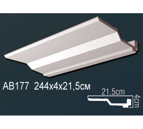 Карниз потолочный Perfect AB177 полиуретановый 200x200x2000 мм AB177