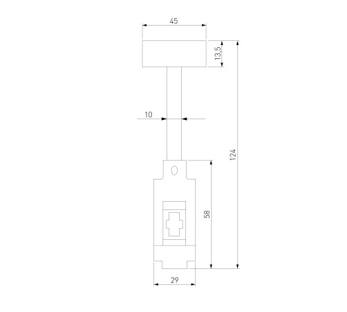 Esthetic Magnetic Декоративная стойка 124 мм (без питания) 85142/00