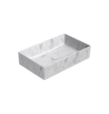 Раковина накладная GSI AltaCeramica 600х370 мм Marbled white AC30835