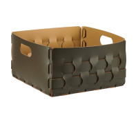 Корзинка ADJ Dubai 35x35x20 см оливковый/горчичный 2045.55/40