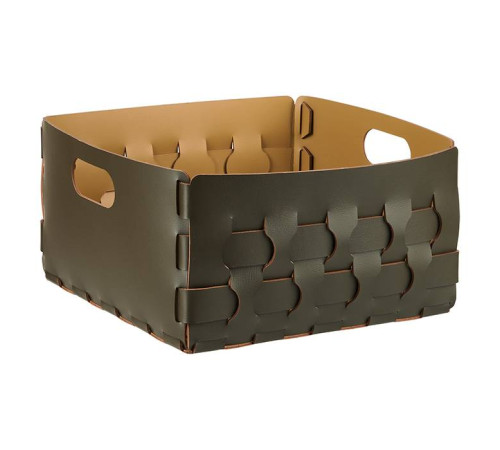 Корзинка ADJ Dubai 35x35x20 см оливковый/горчичный 2045.55/40