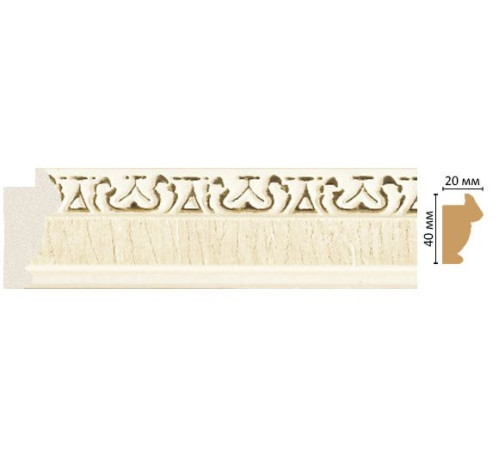 Багет интерьерный DECOMASTER 807-6 40х20х2900 мм 807-6