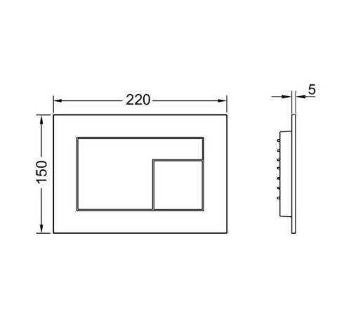 Панель смыва TECE TECEvelvet антрацит 9240731