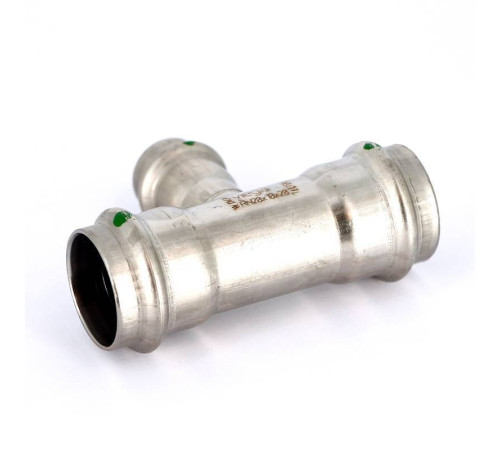 Тройник пресс Viega Sanpress Inox 28x18x28 мм нержавеющая сталь 435967