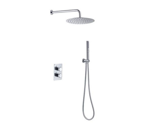 Душевой комплект Allen Brau Priority термостатический с верхним душем 30 см хром 5.31013-00