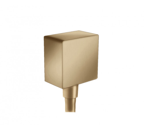 Шланговое подсоединение hansgrohe Fixfit Square с обратным клапаном 1/2 бронза 26455140