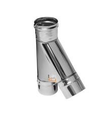 Тройник дымохода Ferrum 135° Ф125 мм AISI 430 0.5 мм Аf4605