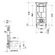Инсталляция для подвесного унитаза Duravit DuraSystem 1148х500 мм гигиенический смыв WD1013000000