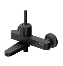 Смеситель для ванны и душа AM.PM Arc с поворотным изливом матовый черный 291000300