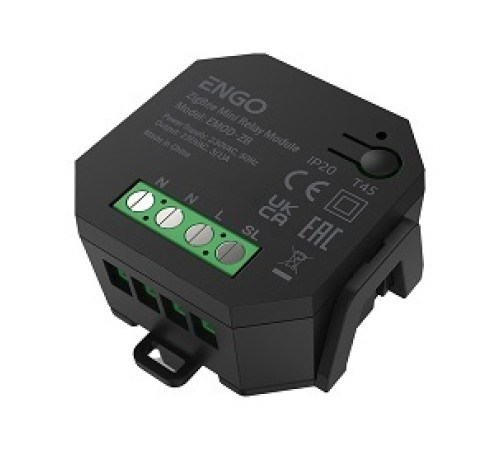 Беспроводное реле ENGO ZigBee 230 В со встроенным репитером EMOD-ZB