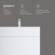 Тумба под раковину подвесная AM.PM Inspire V2.0 80 см 3 ящика белый матовый M50AFHX0803WM