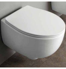 Унитаз подвесной Simas Bormio безободковый 52x35 см белый F85/BR18bi