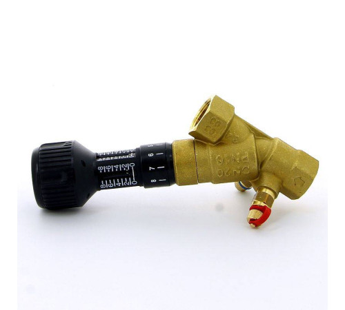 Клапан балансировочный ручной Cimberio CIM 747OT 3/4 ВВ с 2 ниппелями CIM 747OT N 3/4