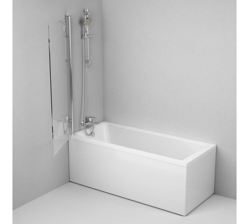 Шторка для ванны AM.PM Gem 80х140 см поворотная W90BS-D080-140CT