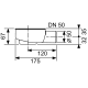 Сифон для дренажного канала TECE drainline 0.7 л/с DN 50 боковой выпуск 650000