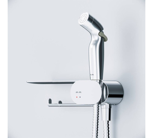 Смеситель встраиваемый с гигиеническим душем и полкой AM.PM Like F0202600