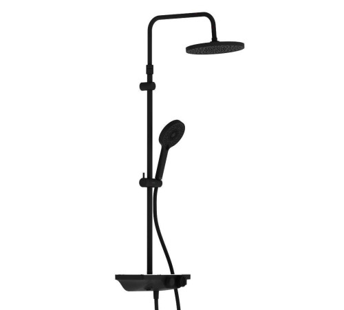Душевая система AM.PM Apollo с термостатическим смесителем-полкой черный 947760300