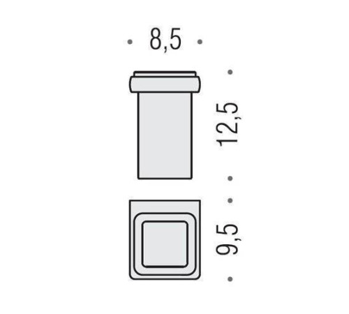 Стакан для зубных щеток Fixsen Hotel FX-56736