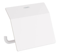 Держатель для туалетной бумаги hansgrohe AddStoris с крышкой белый матовый 41753700