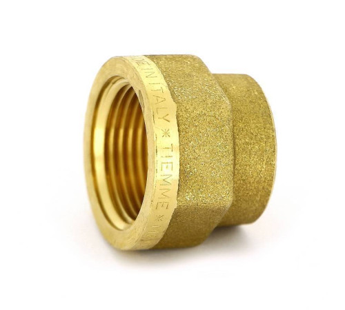 Муфта латунная Tiemme 3/4 x 1/2 дюйма ВР-ВР 1500046