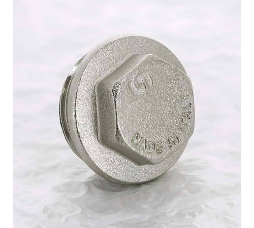 Заглушка никелированная Uni-Fitt 1 наружная резьба 608N4000