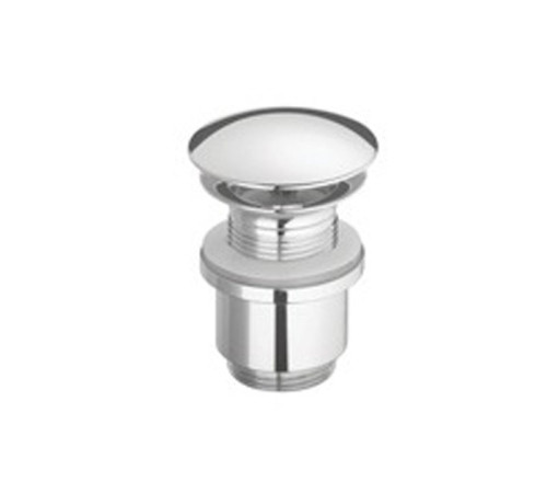 Донный клапан GSI PILLV с открытым сливом для раковин без перелива хром PILLV