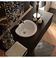 Раковина встраиваемая Kerasan Retro 50х41 см без отверстий белая 103101