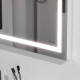 Зеркало настенное AM.PM Gem с LED-подсветкой по периметру 80 см M91AMOX0801WG