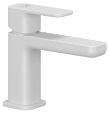 Смеситель для раковины Kludi Renon 85 мм донный клапан Push-Open белый матовый 422665375