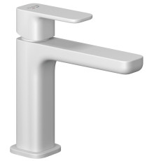 Смеситель для раковины Kludi Renon 110 мм донный клапан Push-Open белый матовый 422885375