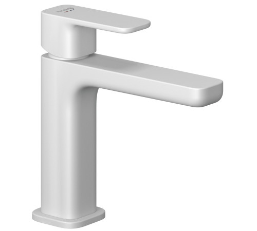 Смеситель для раковины Kludi Renon 110 мм донный клапан Push-Open белый матовый 422885375