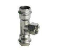 Тройник из нержавеющей стали Viega Sanpress Inox 18x3/4x18 мм 437169