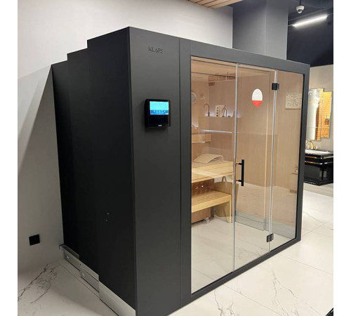 Сауна раздвижная KLAFS S1 L 232х160(60)х211 см 6.0 кВт черный матовый S1 KLAFS L Black