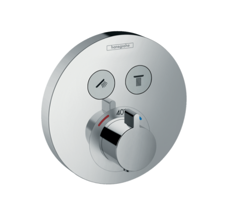 Термостат для душа Hansgrohe ShowerSelect на 2 потребителя хром 15743000