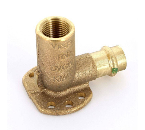 Водорозетка пресс-В Viega Sanpress SC-Contur 15x1/2 бронза удлиненная 116552