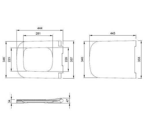 Крышка-сиденье для унитаза Allen Brau Infinity 36x44x4.5 см черный 4.21014.31