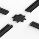 Коннектор для четырёхстороннего соединителя накладного шинопровода Flat Magnetic 85004/00