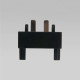 Коннектор для четырёхстороннего соединителя накладного шинопровода Flat Magnetic 85004/00