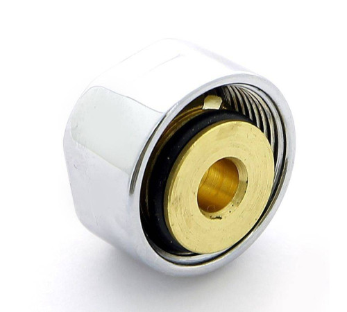 Соединитель для металлопластиковой трубы Carlo Poletti 16х2.25 мм хром A58503B