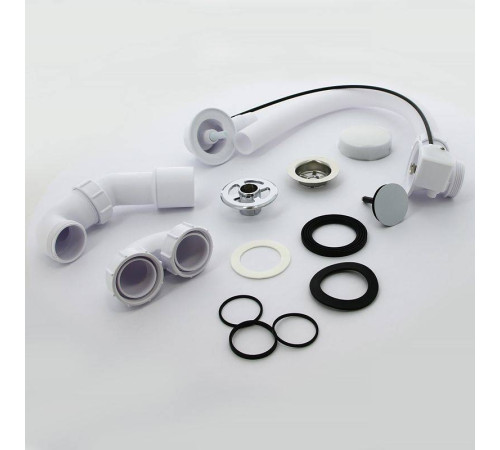 Слив-перелив для ванны McAlpine полуавтомат L575 мм хром MRB2CB-PB