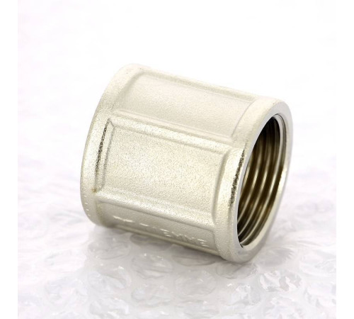 Муфта резьбовая никелированная Tiemme ВР-ВР 1 1500154