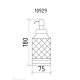 Дозатор для жидкого мыла Boheme Royal Cristal настольный хром черный кристалл 10929-CR-B