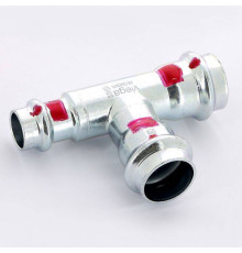 Тройник пресс Viega Prestabo SC-Contur оцинкованная сталь 22х22х15 мм 642655