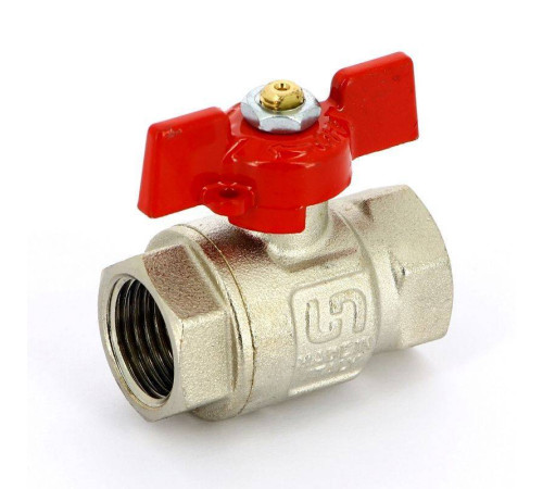 Кран шаровой Uni-Fitt 1/2 ВВ полнопроходной бабочка 110T2000