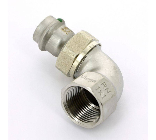 Угол разъемный пресс-В нержавеющая сталь Viega Sanpress Inox 22x1 437336