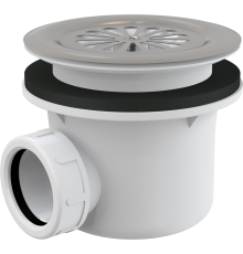 Сифон для душевого поддона Alca Plast с решеткой из нержавеющей стали A48