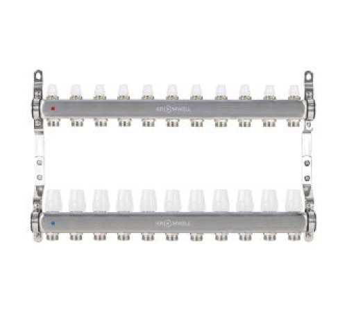 Коллекторный блок Kromwell 1x3/4 EK 11 выходов с термостатическими вставками KW.SM6506115